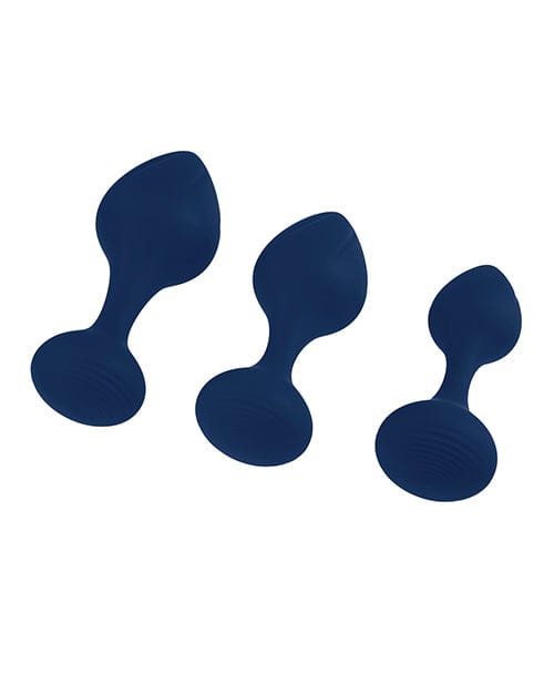 Evolved Novelties INC Playboy Pleasure Tail Trainer Anal Training Kit - Navy Anal Toys