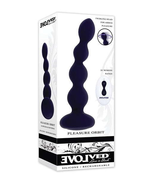 Evolved Novelties INC Purple Pleasure Orbit Remote Controlled Anal Vibe - Purple Anal Toys