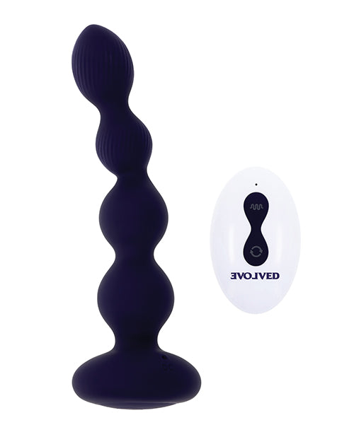 Evolved Novelties INC Purple Pleasure Orbit Remote Controlled Anal Vibe - Purple Anal Toys