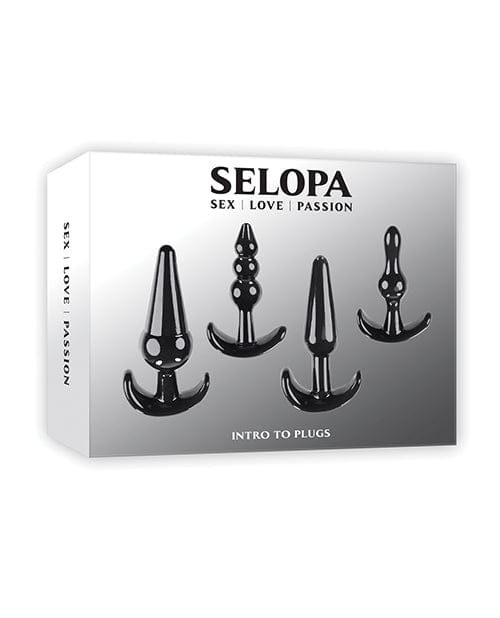 Evolved Novelties INC Selopa Intro To Plugs - Black Anal Toys