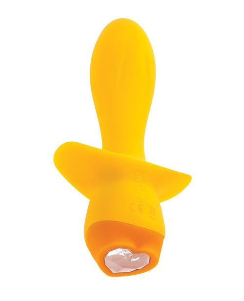 Evolved Novelties INC Selopa Mellow Yellow Vibrating Plug - Yellow Anal Toys