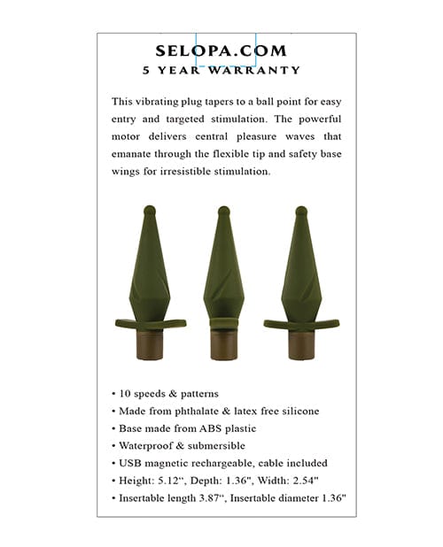Evolved Novelties INC Selopa The Private - Green Anal Toys