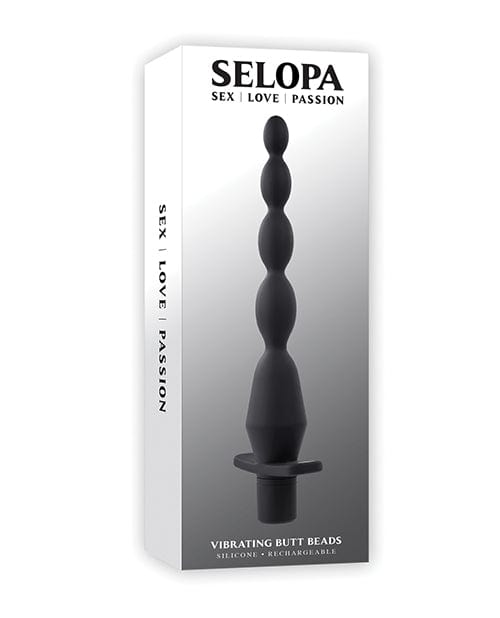 Evolved Novelties INC Selopa Vibrating Butt Beads - Black Anal Toys