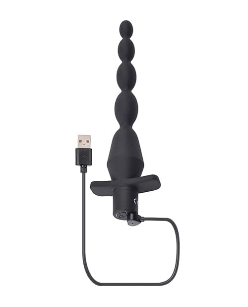 Evolved Novelties INC Selopa Vibrating Butt Beads - Black Anal Toys