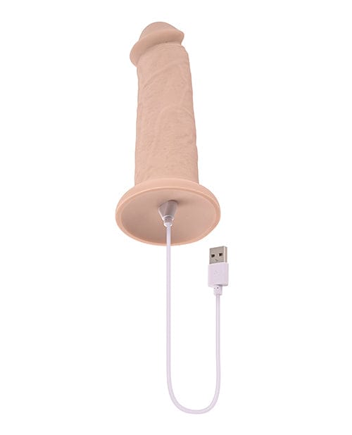 Evolved Novelties INC Evolved 7" Girthy Vibrating Dong - Light Dildos