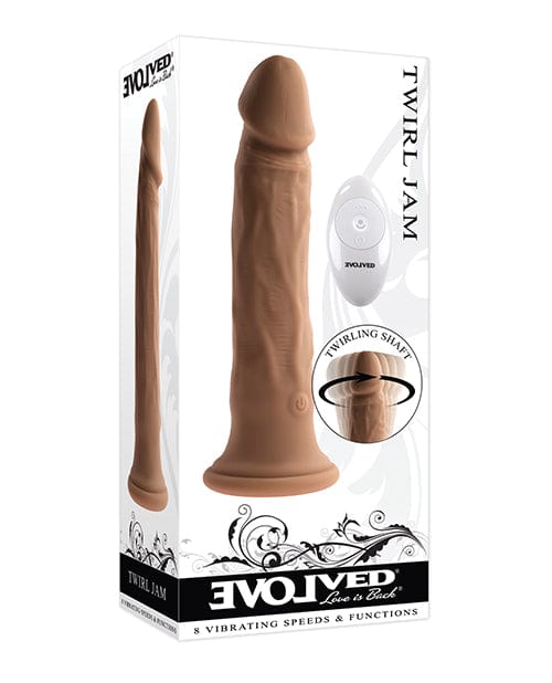 Evolved Novelties INC Evolved Twirl Jam Dark Dildos