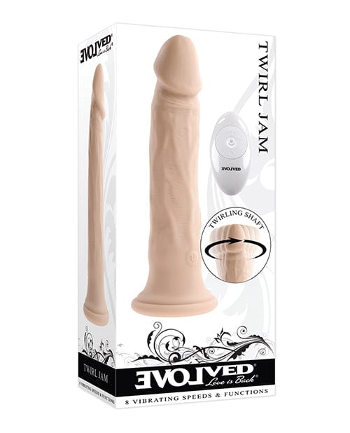 Evolved Novelties INC Evolved Twirl Jam Ivory Dildos