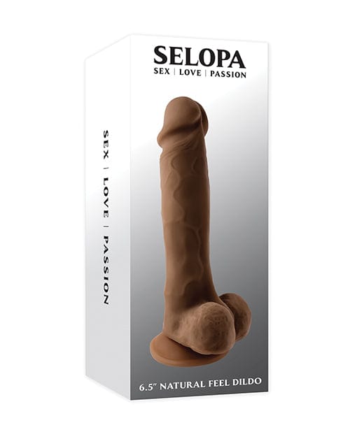 Evolved Novelties INC Selopa 6.5" Natural Feel Dildo Dark Dildos