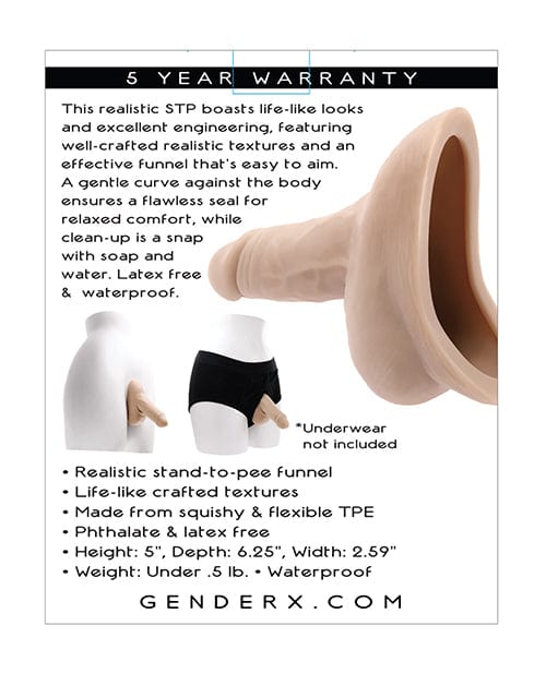 Evolved Novelties INC Gender X Silicone Stand To Pee More