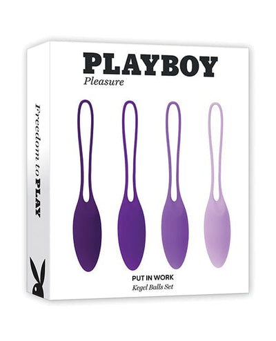 Evolved Novelties INC Playboy Pleasure Put In Work Kegel Set - Acai/ombre More