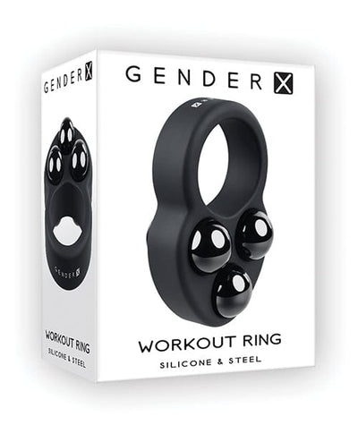 Evolved Novelties INC Gender X Workout Ring - Black Penis Toys