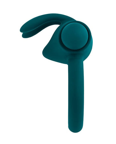 Evolved Novelties INC Playboy Pleasure Bunny Buzzer Cock Ring - Deep Teal Penis Toys