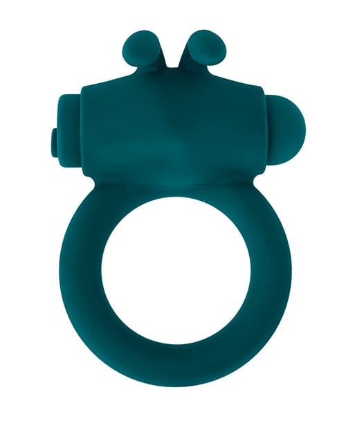 Evolved Novelties INC Playboy Pleasure Bunny Buzzer Cock Ring - Deep Teal Penis Toys