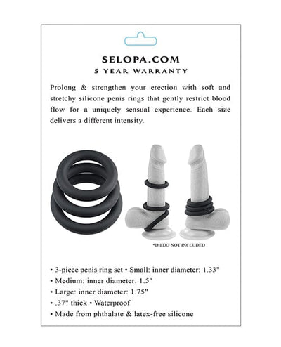 Evolved Novelties INC Selopa 3 Ring Circus - Black Penis Toys