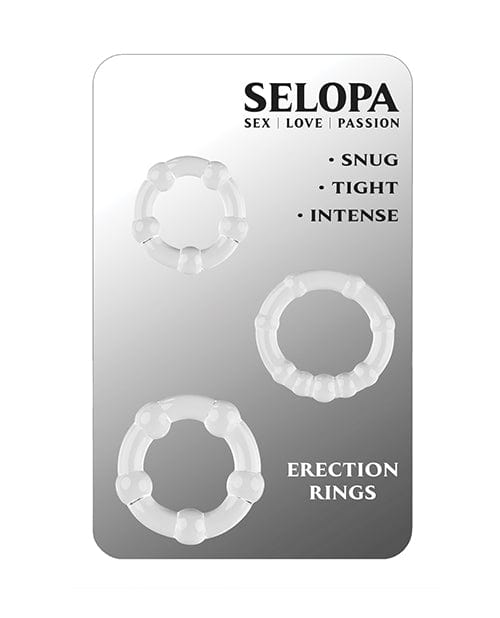 Evolved Novelties INC Selopa Erection Rings - Clear Penis Toys