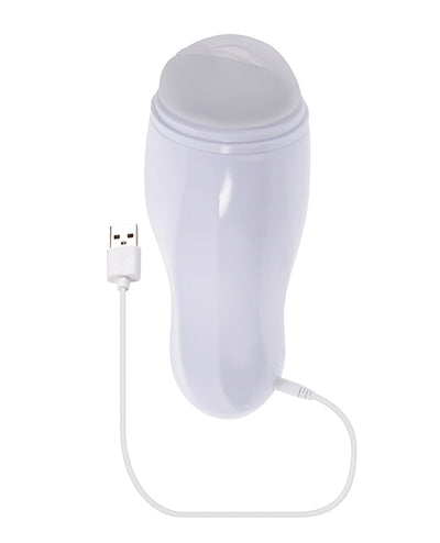 Evolved Novelties INC Selopa Pleasure Can Stroker - White Penis Toys