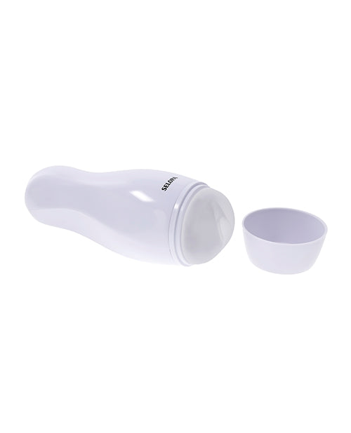 Evolved Novelties INC Selopa Pleasure Can Stroker - White Penis Toys