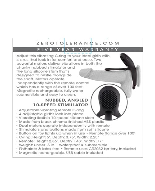 Evolved Novelties INC Zero Tolerance Mr. Tickler - Black Penis Toys