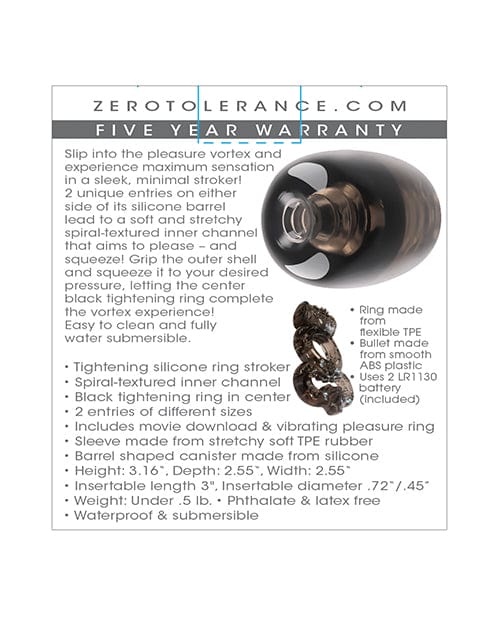 Evolved Novelties INC Zero Tolerance Stroke To Go - Black Penis Toys