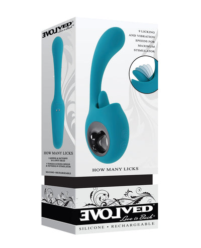 Evolved Novelties INC Evolved How Many Licks G-Spot Vibrator - Teal Vibrators