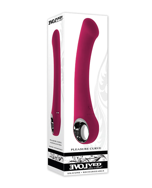 Evolved Novelties INC Evolved Pleasure Curve G-Spot Vibrator - Burgundy Vibrators