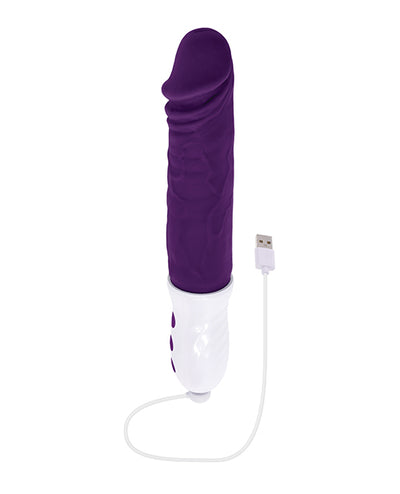 Evolved Novelties INC Evolved Plum Thrust Realistic Shaft Vibrator - Purple Vibrators