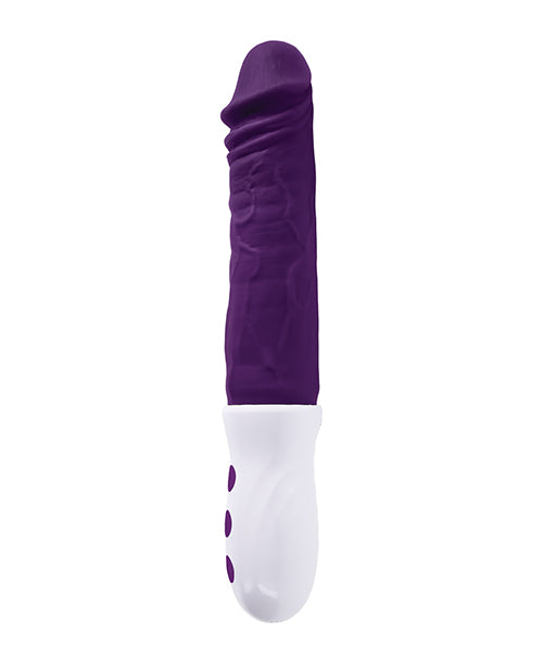 Evolved Plum Thrust Realistic Shaft Vibrator - Purple  OrchidToys.com