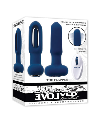 Evolved Novelties INC Evolved The Flapper Remote Controlled Clit Tickler & Vibrator - Blue Vibrators