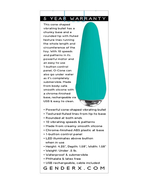 Evolved Novelties INC Gender X O-cone - Teal Vibrators