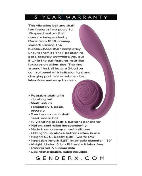 Evolved Novelties INC Gender X Poseable You - Purple Vibrators