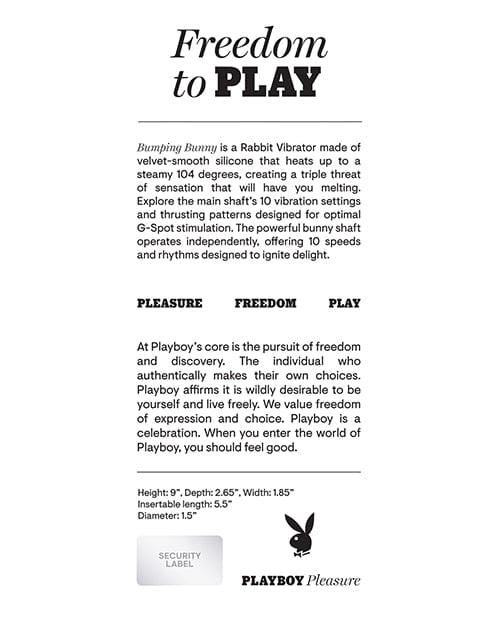 Playboy Pleasure Bumping Bunny Rabbit Vibrator Opal OrchidToys playboy-pleasure-bumping-bunny-rabbit-vibrator-opal-orchidtoys