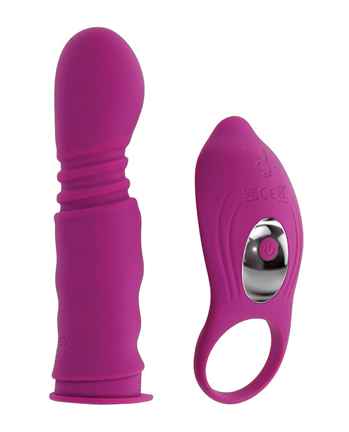 Evolved Novelties INC Playboy Pleasure Match Play Dual Vibrator - Fuchsia Vibrators