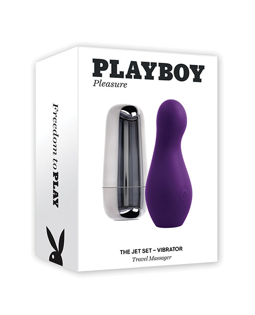 Evolved Novelties INC Playboy Pleasure The Jet Set Vibrator - Acai/Silver Vibrators