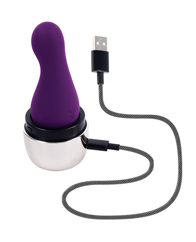 Evolved Novelties INC Playboy Pleasure The Jet Set Vibrator - Acai/Silver Vibrators