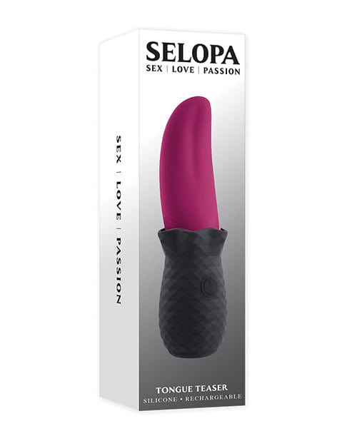 Evolved Novelties INC Selopa Tongue Teaser - Pink/black Vibrators