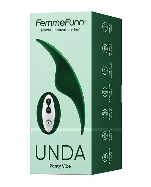 Femme Funn Femme Fun Unda Thin Panty Vibe - Dark Green Vibrators