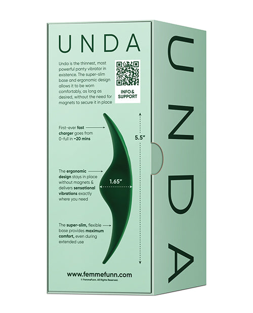 Femme Funn Femme Fun Unda Thin Panty Vibe - Dark Green Vibrators
