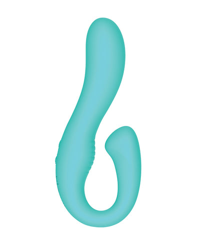 Full Circle Usa Cheri Dual Action Vibrator - Teal Vibrators