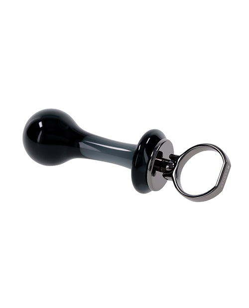 Gender X Gender X Blow Pop Glass Anal Plug - Black Anal Toys