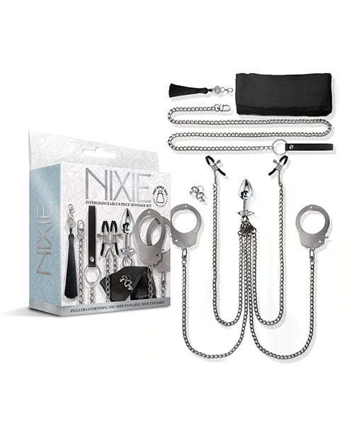 Global Novelties LLC Nixie Interchangeable 8 Pc Bondage Kit Kink &amp; BDSM