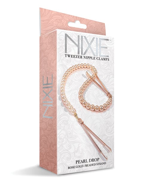 Global Novelties LLC Nixie Pearl Drop Tweezer Nipple Clamps Kink &amp; BDSM