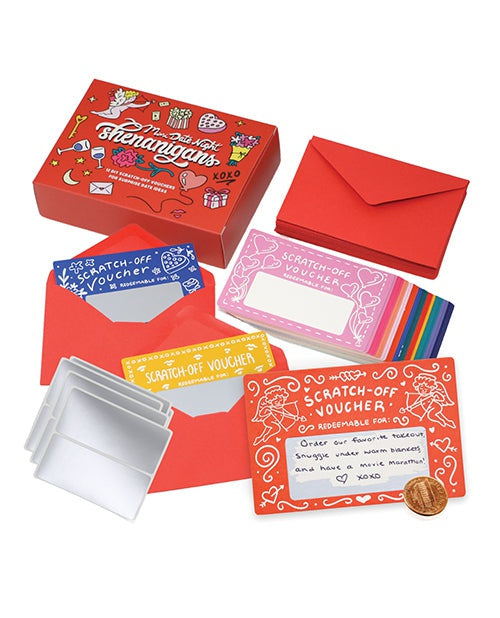 Good Egg Greetings LLC Mini Date Night Shenanigans DIY Scratch Off Vouchers &amp; Coupons More