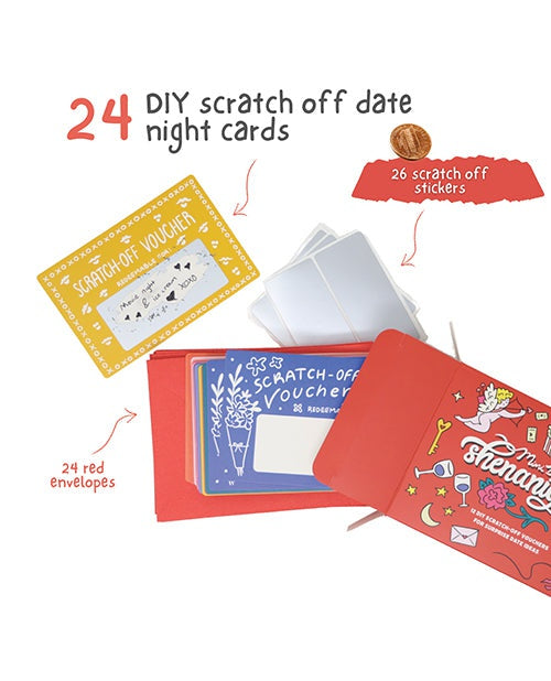 Good Egg Greetings LLC Mini Date Night Shenanigans DIY Scratch Off Vouchers &amp; Coupons More