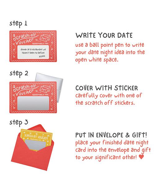 Good Egg Greetings LLC Mini Date Night Shenanigans DIY Scratch Off Vouchers &amp; Coupons More