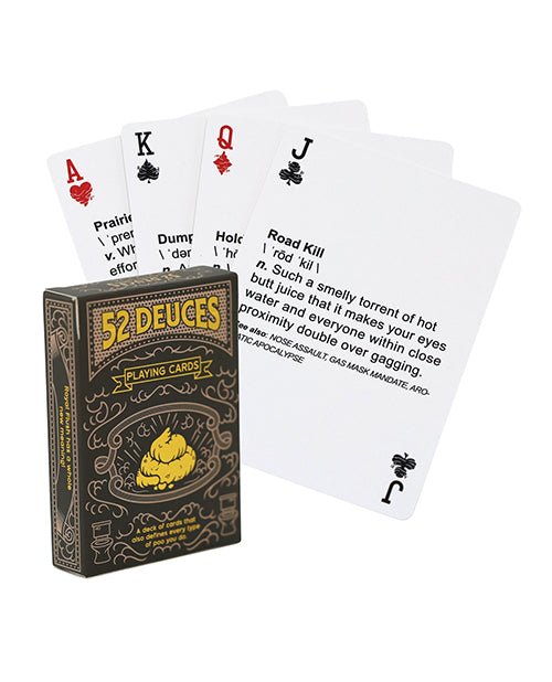 Good Egg Greetings LLC 52 Deuces Poop Themed Playing Cards Novelties