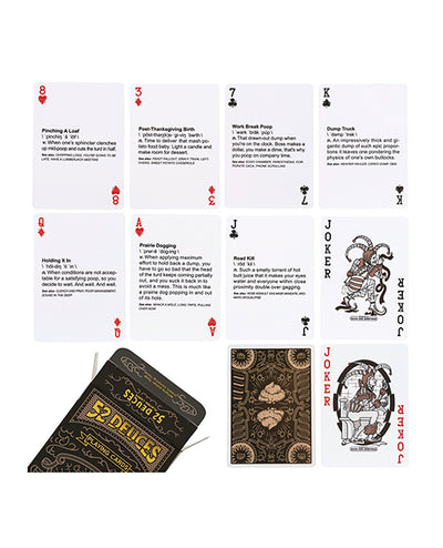 Good Egg Greetings LLC 52 Deuces Poop Themed Playing Cards Novelties
