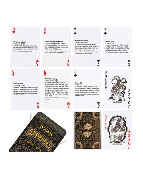 Good Egg Greetings LLC 52 Deuces Poop Themed Playing Cards Novelties