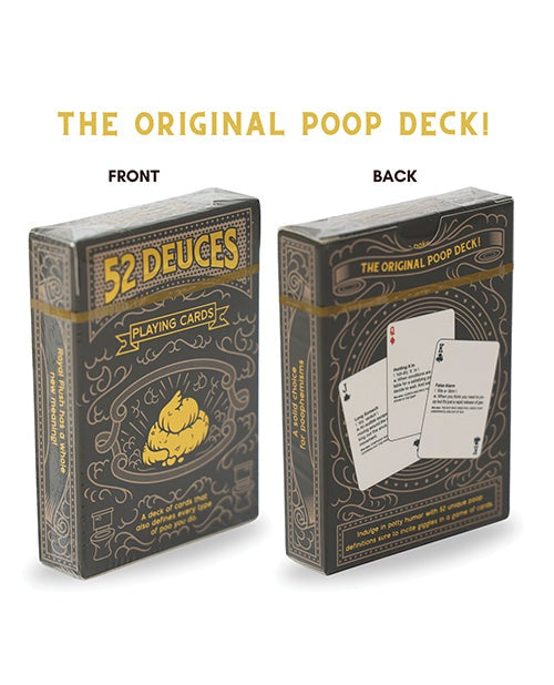 Good Egg Greetings LLC 52 Deuces Poop Themed Playing Cards Novelties