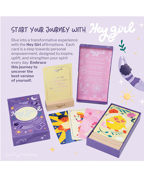 Good Egg Greetings LLC Hey Girl: Empowering &amp; Sassy Affirmation Deck Novelties