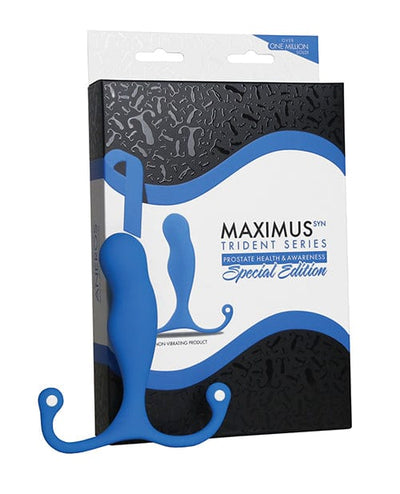 High Island Health-aneros Aneros Maxumus Syn Trident Special Edition Prostate Stimulator - Blue Anal Toys
